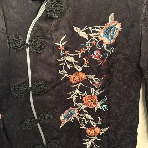 Zara Large Black Japanese-inspired Short Dress - Picture 2 of 4